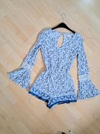 Zeer mooie Hollister jumpsuit maat XS in mooie tinten blauw,, Kleding | Dames, Jumpsuits, Blauw, Ophalen of Verzenden, Zo goed als nieuw