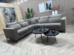 ZGAN Velvet Velours Hoekbank - Taupe - 283 x 253, Ophalen, 250 tot 300 cm, Hoekbank, Zo goed als nieuw