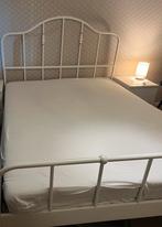 Ikea bed 160x200 cm SAGSTUA, Ophalen, Gebruikt, Wit, Tweepersoons