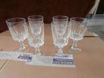 Servies kristal glas 6 kristallen glazen wijnglas wijnglazen, Glas of Glazen, Ophalen of Verzenden, Overige stijlen, Glas