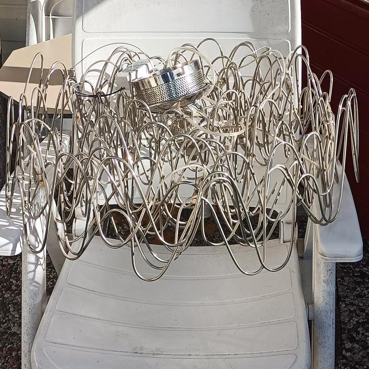 Lucide LED Hanglamp Verchroomd Staal, Huis en Inrichting, Lampen | Hanglampen, 75 cm of meer, Ophalen of Verzenden