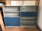 Friso Kramer Stabilux kast 1955;  modulaire wandkast staal., Ophalen, Gebruikt, 25 tot 50 cm, 200 cm of meer