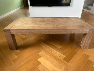 Massief eiken salontafel - 140x70x40cm. beschikbaar voor biedingen