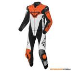 Macna Tracktix 2PC, Wit-Zwart-Oranje, Motoren, Kleding | Motorkleding, Ophalen of Verzenden, Nieuw met kaartje