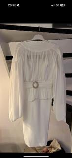 Witte avondjurk, Ophalen of Verzenden, Zo goed als nieuw, Zwart, Galajurk