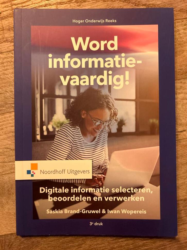 Word informatievaardig! - Saskia Brand-Gruwel, Boeken, Studieboeken en Cursussen, Nieuw, HBO, Ophalen of Verzenden