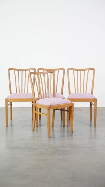 Leuke set van 4 vintage Deens design eetkamerstoelen beschikbaar voor biedingen
