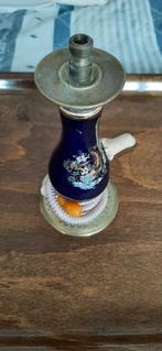 Kleine Waterpijp fraai bewerkt met messing en emaille., Ophalen of Verzenden