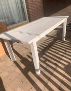 Witte houten eettafel, Tuin en Terras, Picknicktafels, Ophalen