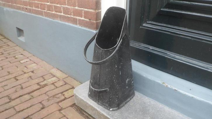 Originele kolenkit / paraplubak zwart tot 46 cm. hoog, Antiek en Kunst, Antiek | Woonaccessoires, Ophalen of Verzenden