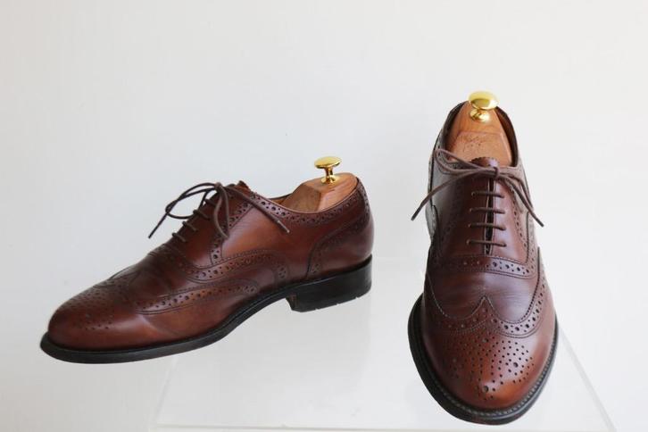 Nederlands klassieke Van Bommel brogues in maat 7.5 H = 41.5, Kleding | Heren, Schoenen, Zo goed als nieuw, Veterschoenen, Bruin