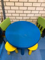 Kindertafel met 4 stoelen, Kinderen en Baby's, Kinderkamer | Tafels en Stoelen, Ophalen, Gebruikt, Tafel(s) en Stoel(en)