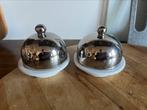 Set van 2 boterstolpjes, Ophalen of Verzenden, Gebruikt