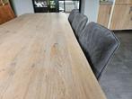 Tafelblad eiken boomstam, Huis en Inrichting, Tafels | Eettafels, Ophalen, Eikenhout, 200 cm of meer, 50 tot 100 cm