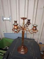 Massief koperen draaibare arm kandelaar hoogte 5ocm, Antiek en Kunst, Antiek | Koper en Brons, Ophalen of Verzenden