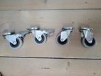 zwenkwieltjes (4 stuks), Doe-het-zelf en Verbouw, Zwenkwielen, Ophalen of Verzenden, Zo goed als nieuw