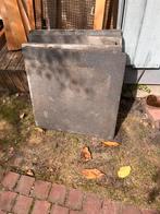 Gratis- 4 antraciete tuintegels 60x60cm en drie reststukken, Tuin en Terras, Tegels en Klinkers, Ophalen, Gebruikt, Minder dan 5 m²