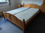 Eikenhout bed 2-persoons, Huis en Inrichting, Slaapkamer | Bedden, Ophalen, Gebruikt, Overige kleuren, Tweepersoons