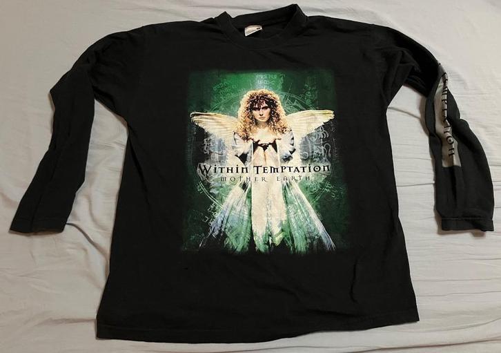 Vintage Within Temptation longsleeve Mother Earth maat L, Verzamelen, Muziek, Artiesten en Beroemdheden, Gebruikt, Kleding, Ophalen of Verzenden