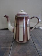 bruine emaille koffie pot, Ophalen of Verzenden