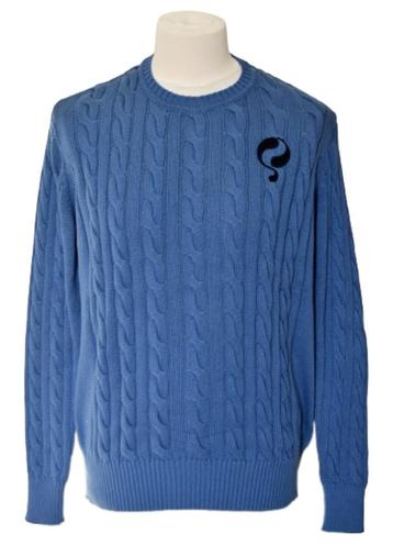 Nieuwe Quick 1905 kabeltrui, blauw, Mt. L beschikbaar voor biedingen