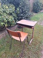 Vintage lessenaar + stoel, Gebruikt, Ophalen