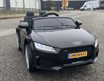 Audi TT'RS 12v zwart - RC – Leder zit – Rubberband Bleu, Ophalen of Verzenden, Nieuw