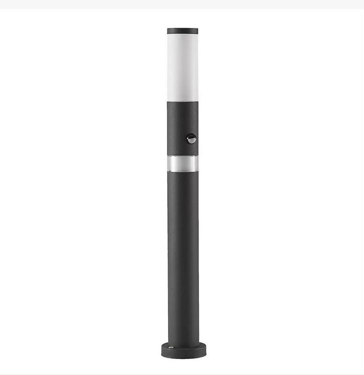 Lindby Okari tuinpadverlichting donkergrijs sensor, Tuin en Terras, Buitenverlichting, Nieuw, Licht-donker-sensor, Ophalen of Verzenden