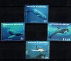 antigua 2009 pf serie dolfijnen zeeleven zeezoogdieren, Ophalen of Verzenden, Postfris, Dier of Natuur