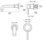 Wandkraan Inbouw Muurkraan Wastafelkraan GOUD en ZWART, Minder dan 50 cm, Nieuw, Ophalen of Verzenden, Minder dan 100 cm