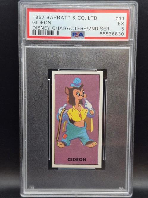 Gideon jaar 1957 barratt & co. Ltd disney #44 PSA 5, Hobby en Vrije tijd, Stickers en Plaatjes, Zo goed als nieuw, Meerdere plaatjes