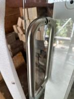 Glazen deur met deurbeslag, Doe-het-zelf en Verbouw, Deuren en Horren, Ophalen, 80 tot 100 cm, Binnendeur, Zo goed als nieuw