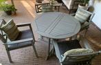 Houten Ikea tuinset Bondholmen - grijs, Tuin en Terras, Ophalen, 4 zitplaatsen, Gebruikt, Eettafel