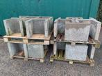 U-elementen van beton., Tuin en Terras, Bloembakken en Plantenbakken, Ophalen, Gebruikt, Minder dan 60 cm, Beton