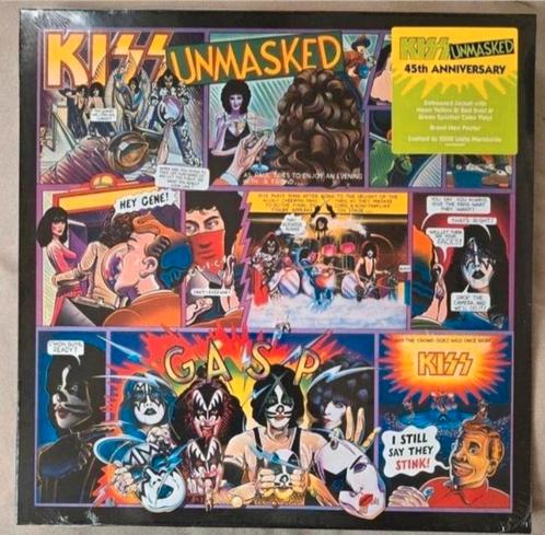 KISS UNMASKED LP MET T -SHIRT 45TH ANNIVERSARY EDITION, Cd's en Dvd's, Vinyl | Rock, Nieuw in verpakking, Poprock, 12 inch, Ophalen of Verzenden