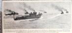 Marine 1915, flotille tijdens de oefening aan nh-kust, Verzenden, Marine, Nederland, Foto of Poster
