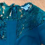 Smaragd Groene jurk met kanten details - Whistles, Kleding | Dames, Ophalen of Verzenden, Zo goed als nieuw, Knielengte, Maat 36 (S)