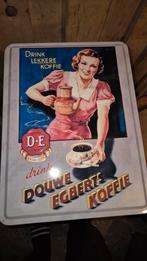 4 metalen reclame  borden douwe egberts, Ophalen of Verzenden, Koffie, Douwe Egberts