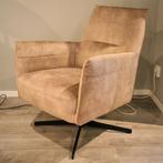 Xooon Fauteuil Matera Zalm Draaifauteuil Velours, Ophalen, Nieuw, 75 tot 100 cm, Stof
