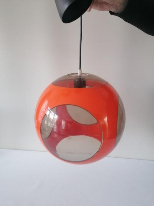 retro seventies colani - massive - bug eye lamp oranje, Antiek en Kunst, Antiek | Lampen, Ophalen of Verzenden