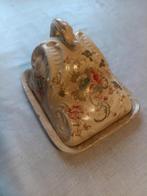 Antieke kaas stolp vloot met bloemmotief, Ophalen of Verzenden