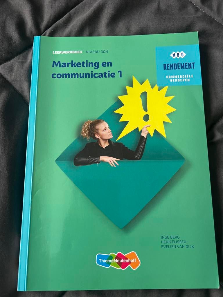 Marketing en communicatie 1 - MBO Rendement, Boeken, Studieboeken en Cursussen, Ophalen of Verzenden, Zo goed als nieuw, MBO