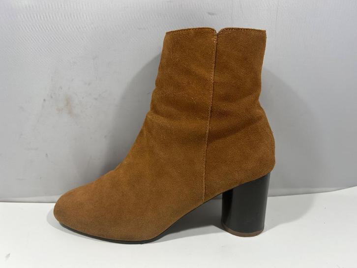 Two day, maat 39 bruin suède laarsjes met ronde hak, Kleding | Dames, Schoenen, Zo goed als nieuw, Lage of Enkellaarzen, Bruin