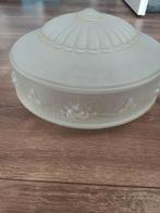 antieke plafonnière, Ophalen, Gebruikt, Glas, Art deco