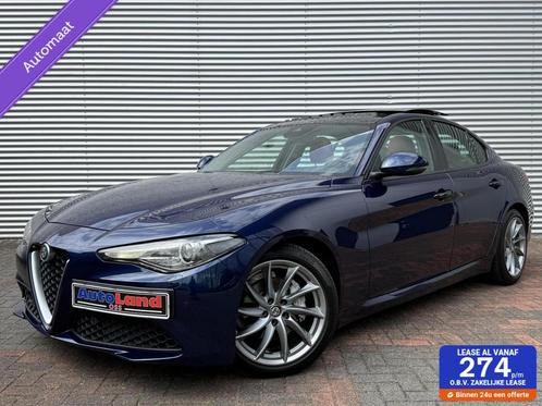 Alfa Romeo Giulia 2.0T Autom Camera Cruise Leer Navi Panodak, Auto's, Alfa Romeo, Bedrijf, Te koop, Giulia, ABS, Achteruitrijcamera