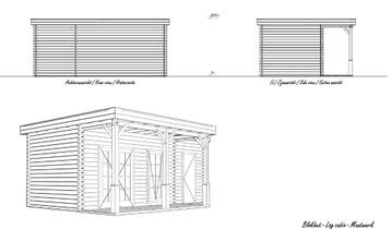 Pau uw kans: Lugarde blokhut 650x450 cm volledig geïsoleerd beschikbaar voor biedingen