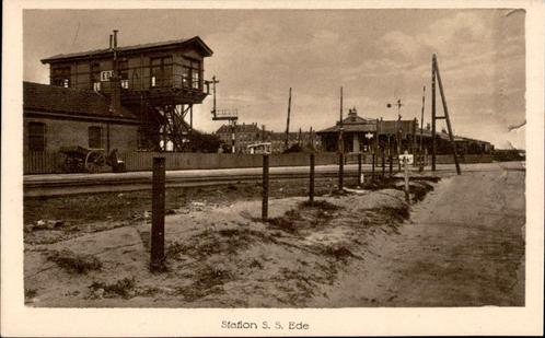 Station S.S. met seinhuis Ede uitg Het wapen van Ede, Verzamelen, Ansichtkaarten | Nederland, Ongelopen, Gelderland, Voor 1920