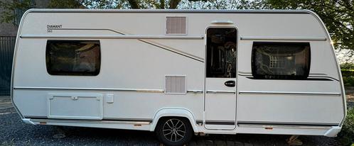 Fendt Diamant 560 sf 2022 (mover airco voortent luifel), Caravans en Kamperen, Caravans, Particulier, tot en met 4, 1500 - 2000 kg