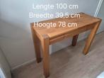 Houten sidetable / bijzettafel, Huis en Inrichting, Ophalen, Eikenhout, Minder dan 50 cm, Zo goed als nieuw