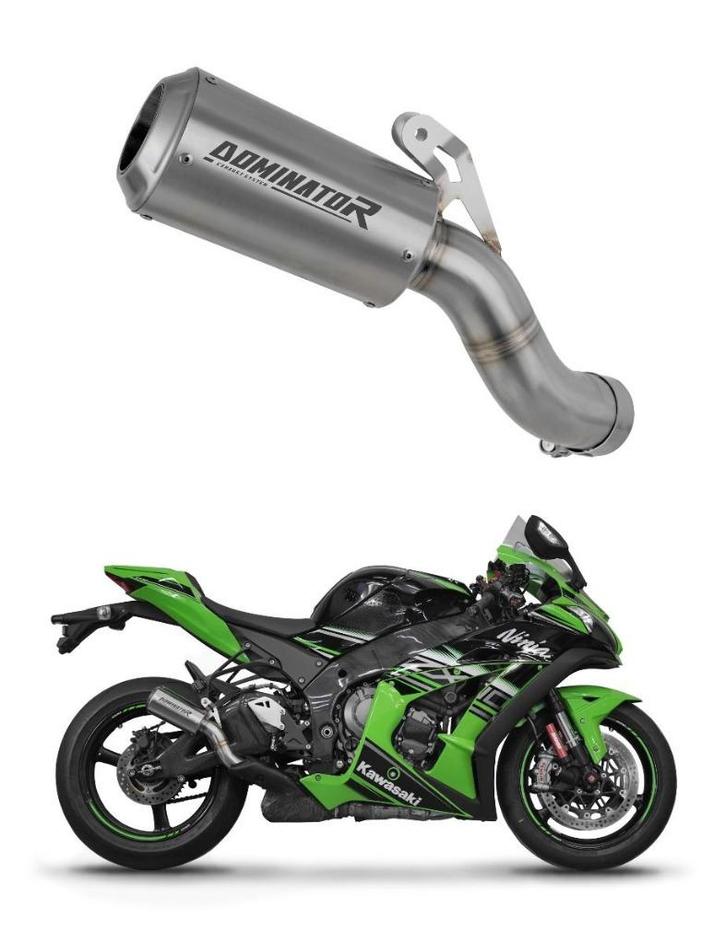 Dominator Uitlaat Kawasaki ZX6R ZX7R ZX9R ZX10R ZX12R ZX14R, Motoren, Onderdelen | Kawasaki, Nieuw, Ophalen of Verzenden